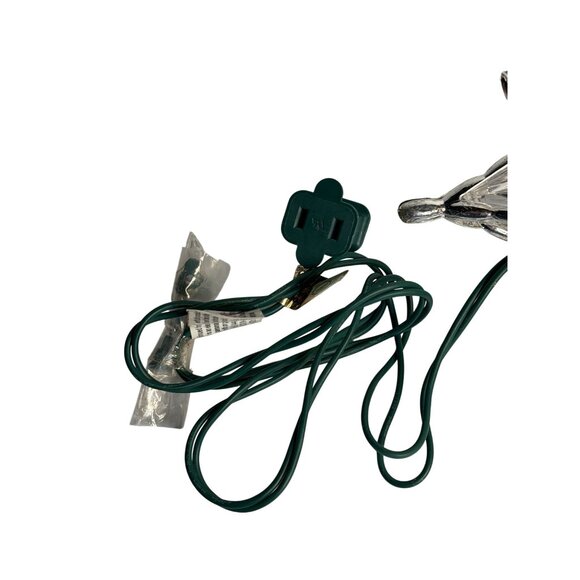 VTG Clear Plastic Star Christmas Tree Topper Lighted Ornament 7" PlugIn Holiday - Picture 3 of 5